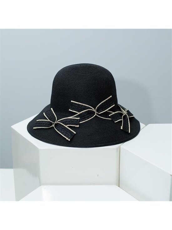 Bowknot Straw Sun Hat